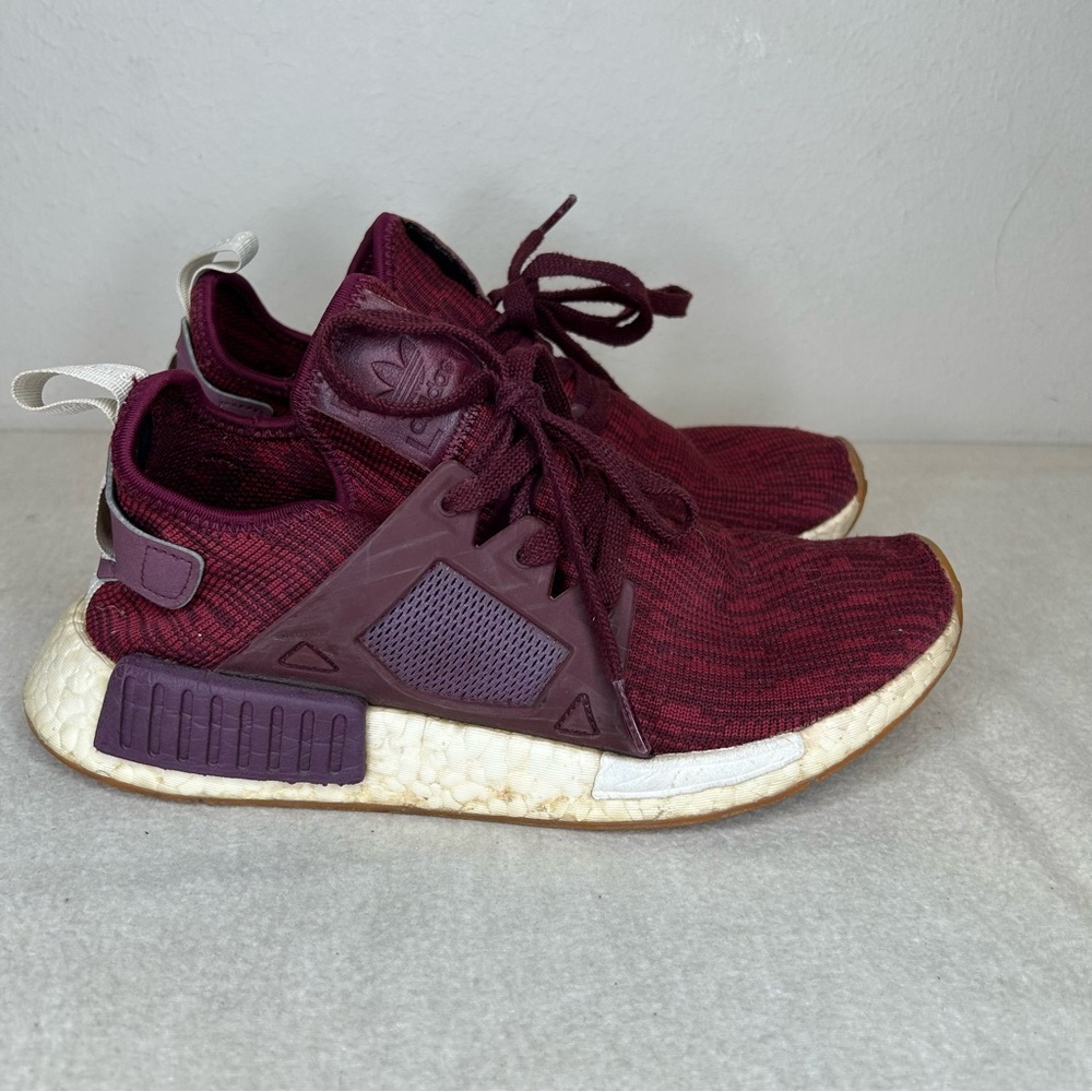 Adidas NMD XR1 Maroon/Cardinal/white Athletic Shoes size 8.5 Women’s BB2368